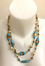 Lange Halskette 2-reihig