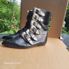 Pikes Gothic Batcave Grufti original Leder Winkle Pickers Winkelpicker 4 / 36