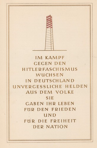 Ddr gedenkblatt 1960 kz - ddr,