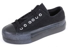 143 Turnschuhe Sneaker Low Top Turnschuhe Plateau Schuhe Stoff Buffalo 40