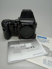 Mamiya 645 Pro TL + AE Prism Finder + WG401 Power Grip + 120 Filmback