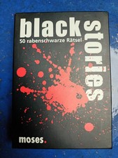 Moses-Verlag "Black stories"  in Pappschuber 50 rabenschwarze Rätsel