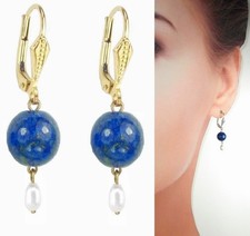 Natur Lapislazuli Süßw.Perle