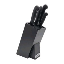 AMC Power Collection Messerblock mit 4 Messern – Schwarz Küchenmesser Set