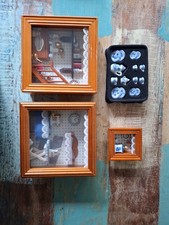 4x Reutter Wandbilder Porzellan Miniaturen