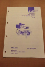 Ersatzteilliste JLO ILO Motor L97 auch Bing Vergaser 8A/15,5/C195 Ausgabe 1978