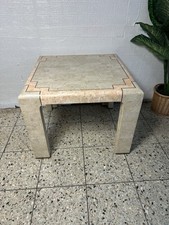 Couchtisch Wohnzimmertisch Regency-Salontisch Aus Harz Und Travertin Tisch 68x68