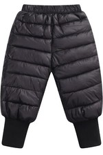 Winter Kinderhose Leichte Daunen Hose Warm Schneehose mit elastischem Bund 92-98