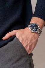 Herren Uhr Stahl Datum Tag