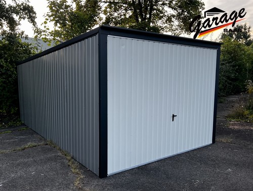 Blechgarage mit pultdach - x,