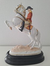 Porzellanfigur Augarten span. Hofreitschule  "Courbette"