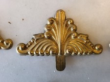 12 Stk Kronleuchter Verzierungen Bronze 6,9cm