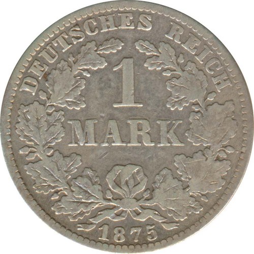 Deutsches reich mark 1875 e - mark,