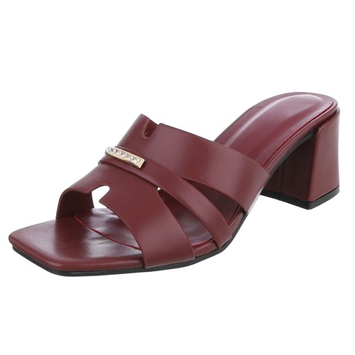 Damen mules mit strass - mit,