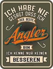 Blechschild DER BESTE ANGLER