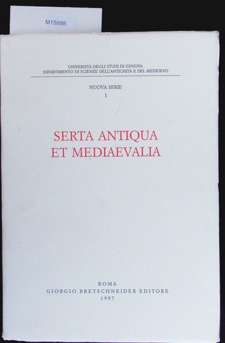 Serta antiqua mediaevalia - serta, et