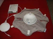 DOOMOO - SPOOKY Nachtlicht und leuchtendes Stofftier Taupe, LED Wiederaufladbar 