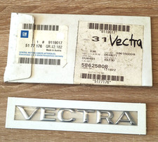 OEM Vauxhall Opel Typenschild, Heck  VECTRA Schriftzug Emblem Badge GM 9119017
