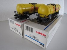 2x Märklin 4756 Kesselwagen SHELL, 4 Achsen, H0, OVP