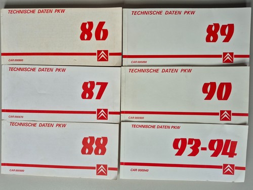 Einstellwerte technische daten - einstellwerte,