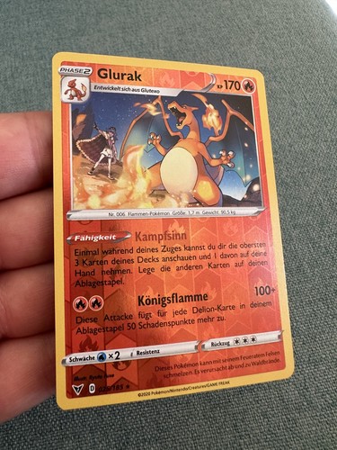Pokemon glurak reverse - holo, |