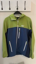 Jack Wolfskin Softshelljacke Herren, Größe L, Grün/ Blau