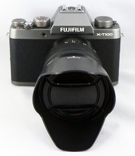 Fujifilm X-T100 24.2MP Digitalkamera - mit  16-50mm OIS II Objektiv, silber