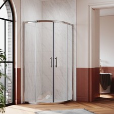 Duschabtrennung Eckdusche Runddusche Duschkabine Viertelkreis Duschtür 5 mm ESG