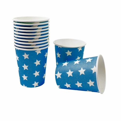 Pappbecher blau weiße - 60,