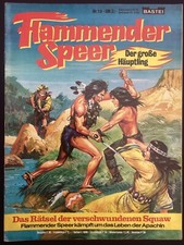 Bastei Comic Flammender Speer #18- „Rätsel verschwundenen Squaw“-Z2 (m. Poster)