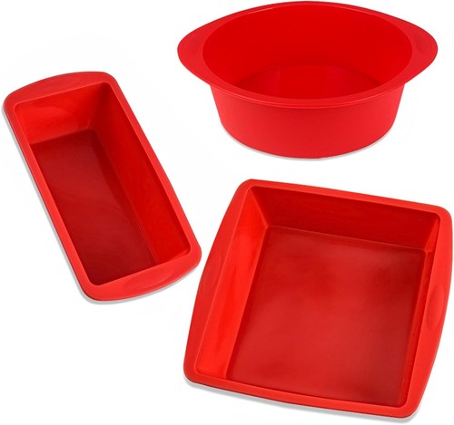 3er set silikon brotbackformen - 3er,
