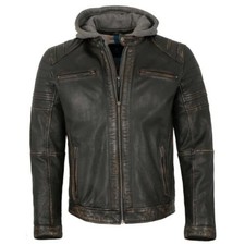Herren lederjacke lammnappa - herren,