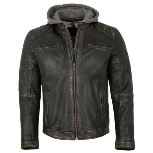Herren lederjacke lammnappa - herren,