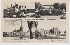 4teilige Ak Schwerin 1940