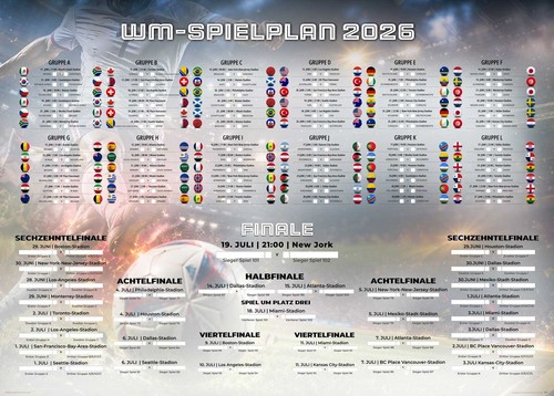 Spielplan poster - spielplan,