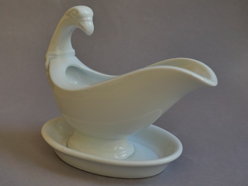 Sauciere porzellan adler kopf - sauciere,