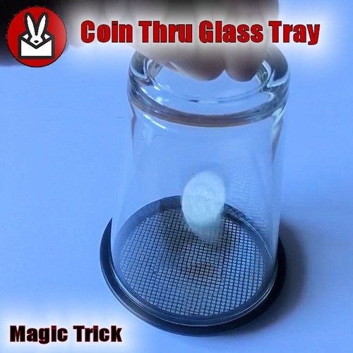 Münze durch glas tablett - mÜnze,