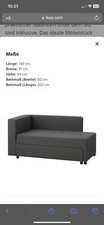 sofa mit schlaffunktion,grau,IKEA, 1 jahre alt 
