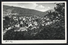 Ansichtskarte Plettenberg / Westfalen, Teilansicht mit Bäumen 1942 