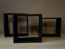 3er-Set Wandregale in Schwarz – modern, schlicht und vielseitig kombinierbar