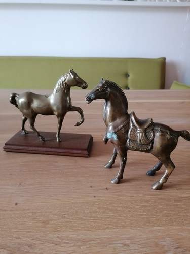 Pferd statue pferde messing - statue,