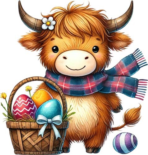 Ostern baby highland - ostern,