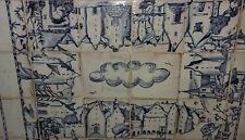 antiker Fliesen Tisch Kachel handgemalt signiert: DHK Studiokeramik Delfter blau