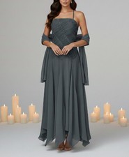 Abendkleid Grau