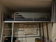 Hochbett Ikea 140 x 200 Metall Grau gebraucht