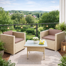 Polyrattan Lounge Set