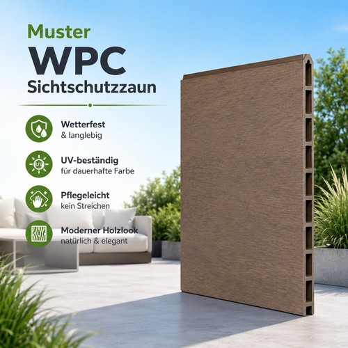 Muster wpc sichtschutzzaun - wpc,