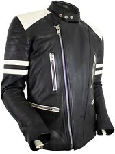 Retro Motorrad Lederjacke