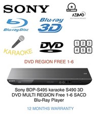 Sony BDP-S495 Karaoke S490 3D DVD MULTI REGION 1-6 SACD Blu-Ray Player Maschine