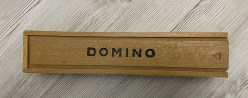 Vintage altes domino spiel - ♥,